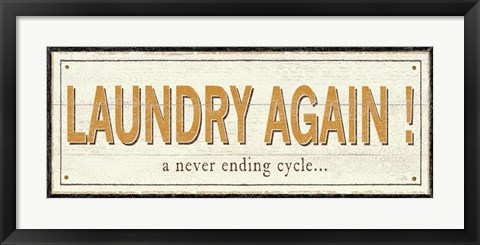 Framed Laundry again! Print