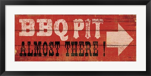 Framed BBQ Pit Print