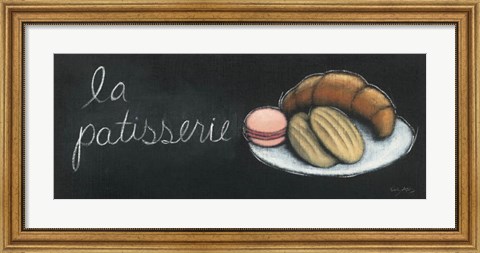 Framed Chalkboard Menu II - Patisserie Print