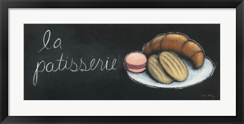 Framed Chalkboard Menu II - Patisserie Print