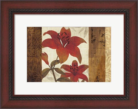 Framed Floral Harmony I Print