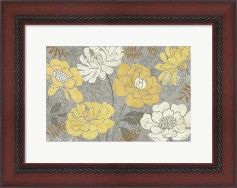 Framed Morning Tones Gold III Print