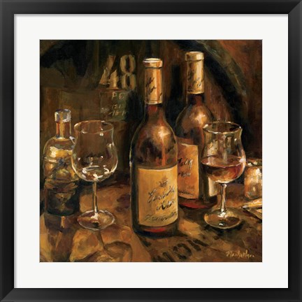 Framed Wine Making Print