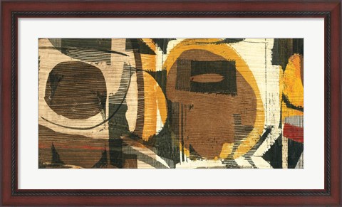 Framed Graphic Abstract I Print