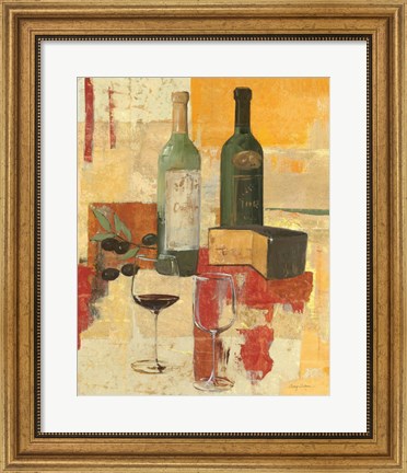 Framed Contemporary Wine Tasting III Print