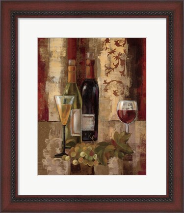 Framed Graffiti and Wine III Print