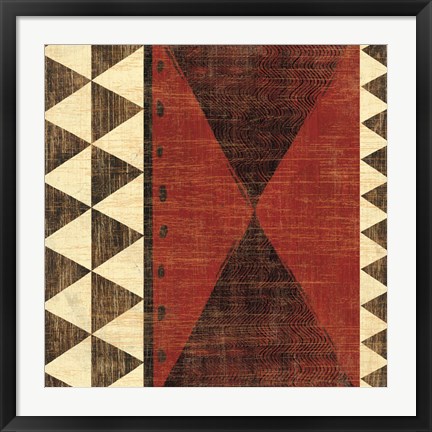 Framed Patterns of the Savanna II Print