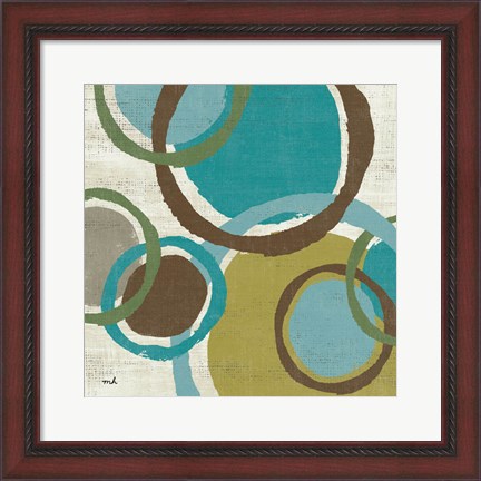 Framed Vintage Bubbles I Print