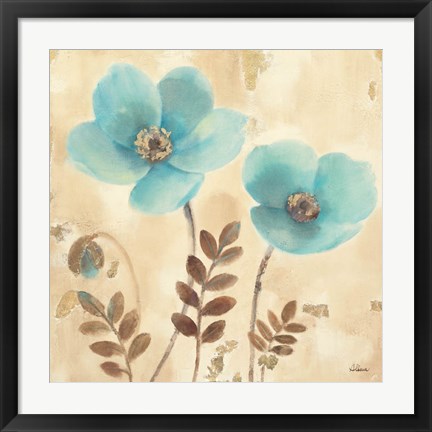 Framed Poppies Three I Print