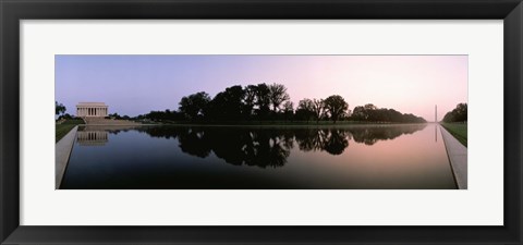 Framed Reflecting Pool, Washington DC Print