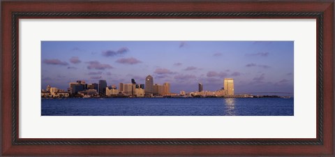 Framed Sunset, San Diego, California, USA Print