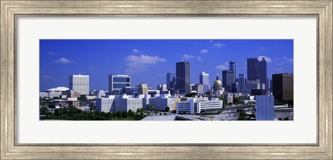 Framed Atlanta, Georgia (bright blue sky) Print