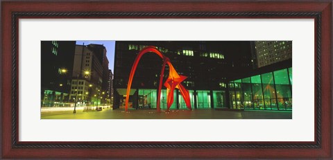 Framed Alexander Calder Flamingo, Chicago, Illinois, USA Print