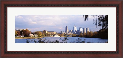 Framed Philadelphia from the Water Print