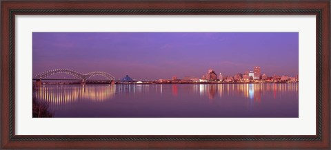 Framed Night Memphis TN Print