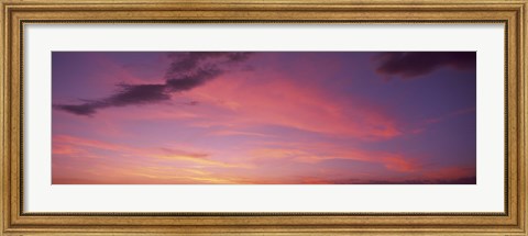 Framed Clouds in the sky at dusk, Phoenix, Arizona, USA Print