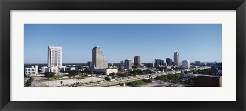 Framed Orlando, Florida Skyline Print