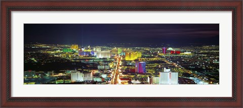 Framed Skyline, Las Vegas, Nevada, USA Print