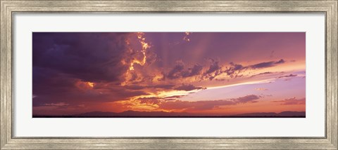 Framed Low angle view of clouds at sunset, Phoenix, Arizona, USA Print