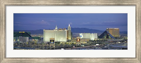 Framed Dusk The Strip Las Vegas NV Print