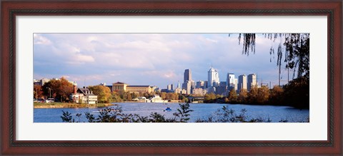 Framed Philadelphia from the Water Print