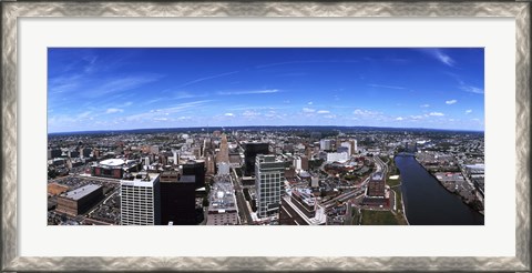 Framed Aerial view of a cityscape, Newark, Essex County, New Jersey Print