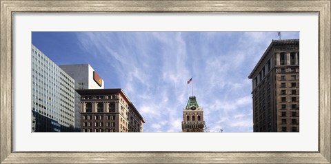 Framed Buildings in a city, Tribune Tower, Oakland, Alameda County, California, USA Print