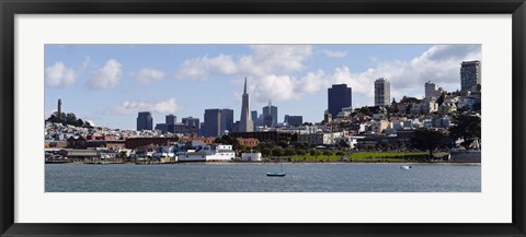 Framed City at the waterfront, Coit Tower, Telegraph Hill, San Francisco, California Print