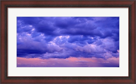 Framed Switzerland, clouds, cumulus, storm Print