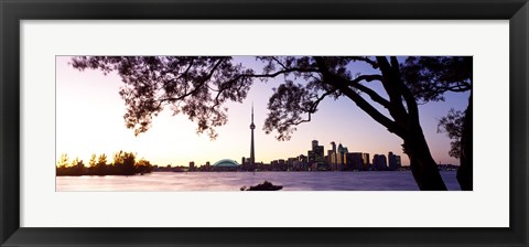 Framed Skyline CN Tower Skydome Toronto Ontario Canada Print