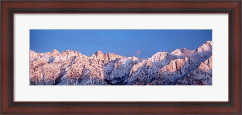 Framed Snow Mt Whitney CA USA Print