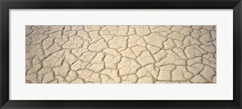 Framed Dried Mud Death Valley CA USA Print