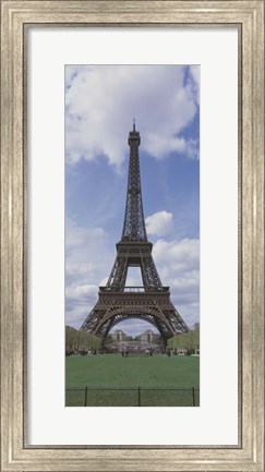 Framed Low angle view of a tower, Eiffel Tower, Paris, Ille-De-France, France Print