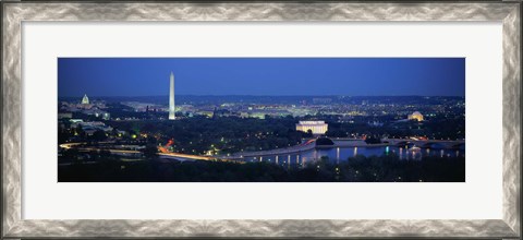 Framed Panoramic view of Washington DC Print