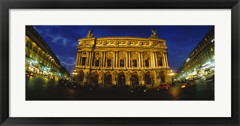 Framed Facade of a building, Opera House, Paris, France Print