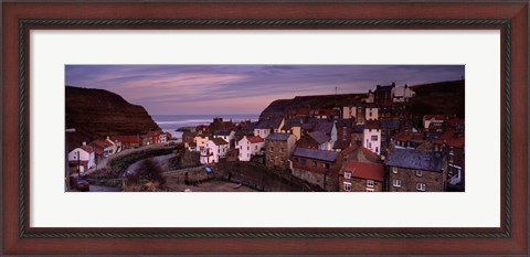 Framed Staithes, North Yorkshire, England, United Kingdom Print