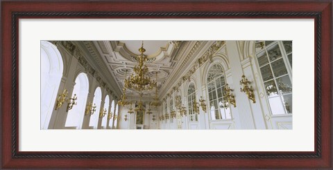 Framed Interiors of a palace, Old Royal Palace, Prague, Czech Republic Print