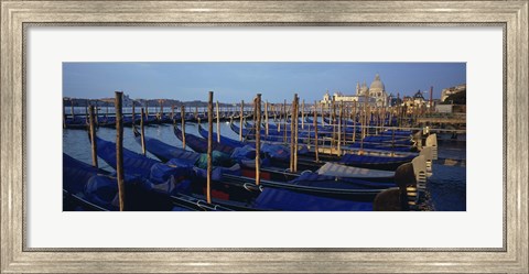 Framed Gondolas, Venice, Italy Print