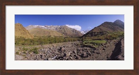 Framed Mountains on a landscape, Atlas Mountains, Marrakesh, Morocco Print