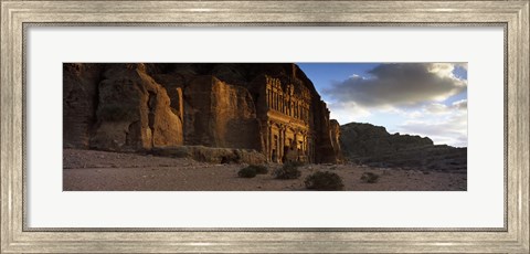 Framed Clouds beyond the Palace Tomb, Wadi Musa, Petra, Jordan Print