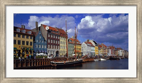 Framed Denmark, Copenhagen, Nyhavn Print