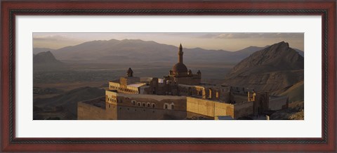 Framed High angle view of a palace, Ishak Pasha Palace, Dogubeyazit, Turkey Print