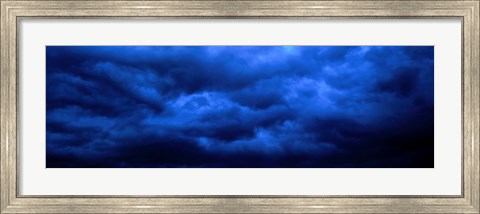 Framed Dramatic Blue Clouds Print