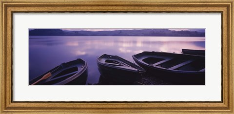 Framed Fishing Boats, Loch Awe, Scotland Print