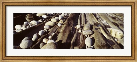 Framed Stones Close-Up, Pemaquid, Massachusetts Print