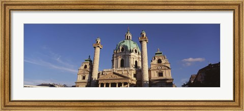 Framed Austria, Vienna, Facade of St. Charles Church Print