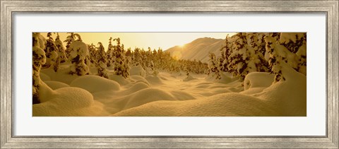 Framed Sunset, Turnagain Pass, Alaska, USA Print