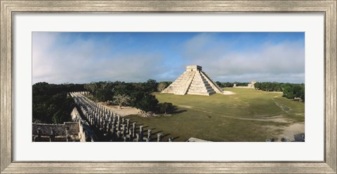 Framed Pyramid Chichen Itza Mexico Print