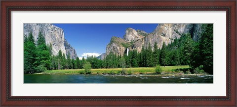 Framed Bridal Veil Falls, Yosemite National Park, California, USA Print