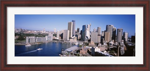 Framed Skyscrapers in a city, Sydney, New South Wales, Australia Print